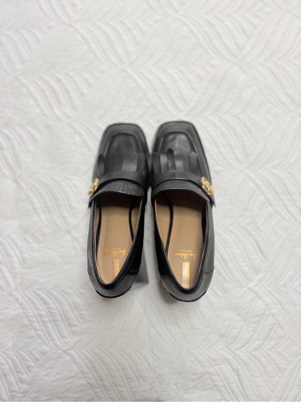 Sam Edelman Quinly Women’s Black Leather Kiltie Loafers with Block Heel. Size 10 - Picture 5 of 9